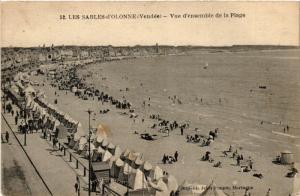 CPA Les SABLES-d'OLONNE - Vue d'ensemble de la Plage (297931)