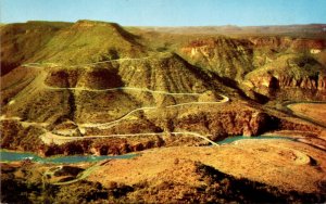 Arizona Switchbacks Through Salt River Canyon On Route 60 Between Globe and S...