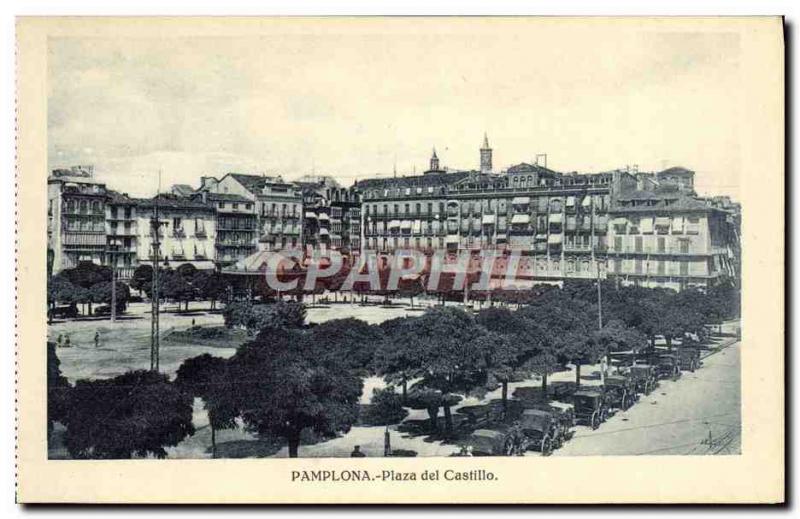 Old Postcard Pamplona Palaz del Castillo