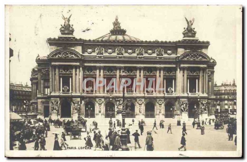 Paris - 8 - L & # 39Opera Old Postcard