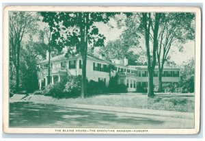 1940 The Blaine House Executive Mansion Augusta Maine ME Posted Vintage Postcard