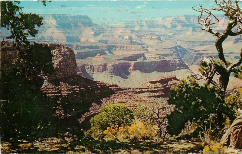 Grand Canyon National Park Arizona Moran Point Tucson AZ pm 1971 Postcard