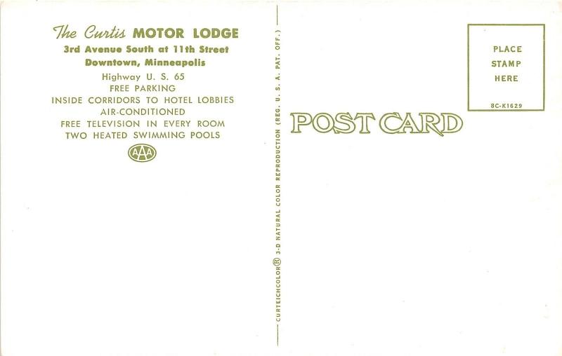 Minneapolis Minnesota~Curtis Motor Lodge~People @ Pool~Bathing Beauty Posing~'58