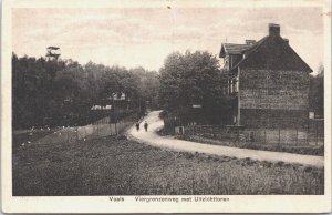 Netherlands Vaals Viergrenzenweg met Uitzichttoren Vintage Postcard 09.35