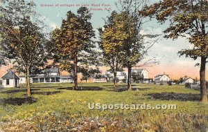 Glimpse of cottages on Lake Wood Farm - Roscoe, New York