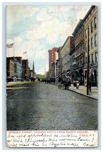 1903 Genesee St. Looking South from Bagg's Square Utica New York NY Postcard