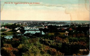 Postcard QC Vue de St. Hyacinthe Prise a Vol d'oiseau 1920 K29