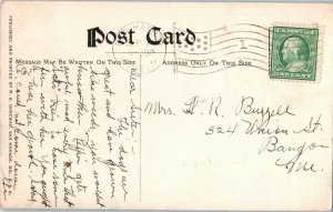 Bar Harbor Post Office Maine Postcard Posted 1911