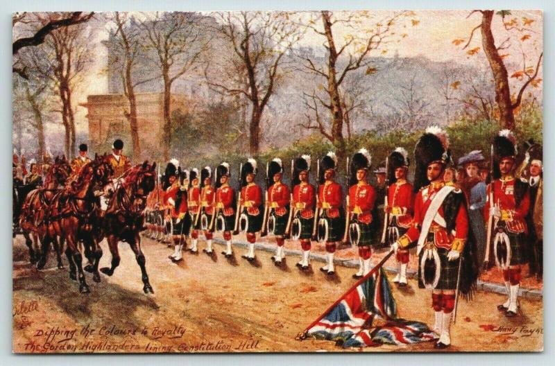 Harry Payne~Military London~Tipping Colours to Royalty~Gordan Highlanders~TUCK 