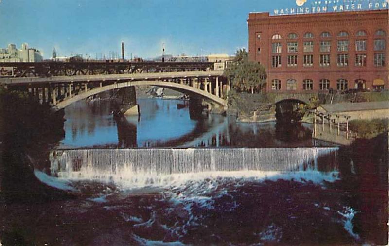 Spokane Falls from Monroe Street Bridge Spokane Washington