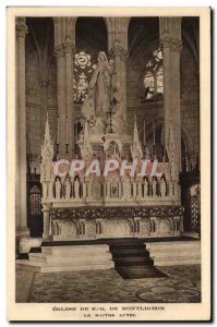 Old Postcard Church ND Montligeon The high altar