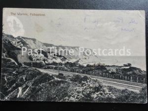 c1912 - The Warren, Folkestone - showing steam train