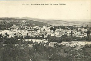 CPA AK MAROC FEZ Panorama de FEZ el Bali Vue prise du Cote Nord (24744)