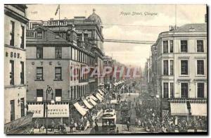 Old Postcard Argyle Street Glasgow