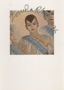Zandra Rhodes Cactus & Cowboy Fashion Collection 1970s Postcard