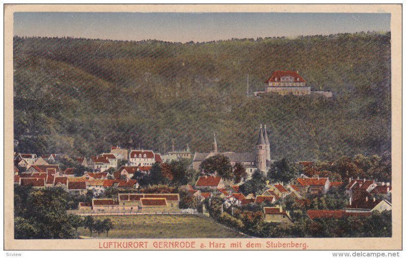 LUFTKURORT GERNRODE, Germany, 1900-1910's; Harz Mit Dem Stubenberg