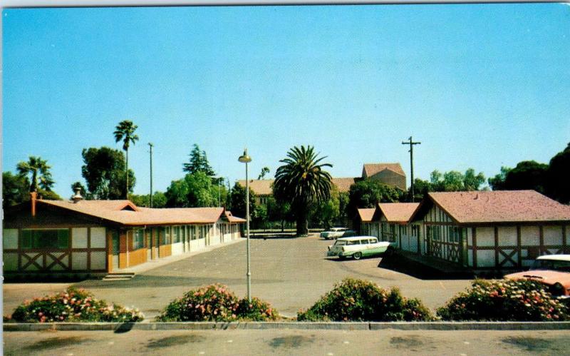 SANTA MARIA, CA    Santa Maria INN ADDITION   c50s Cars  Roadside  Postcard