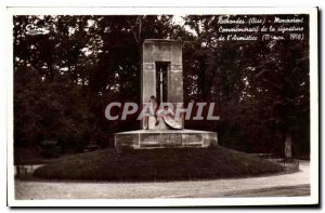 Old Postcard Rethondes Oise Eagle Commemorative Monument