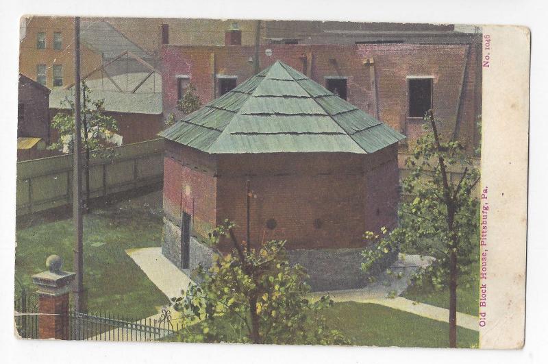 PA Pittsburgh Old Block House Vintage Postcard Pittsburg