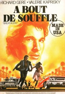 Richard Gere Breathless A Bout De Souffle Movie Poster Postcard