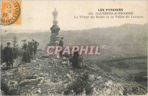 Old Postcard The Pyrenees Bagneres de Bigorre The Virgin of Bedat and Vallee ...