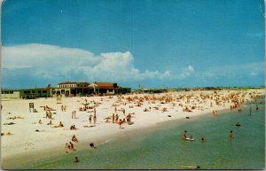 Florida Pensacola Beach Beach Scene 1957