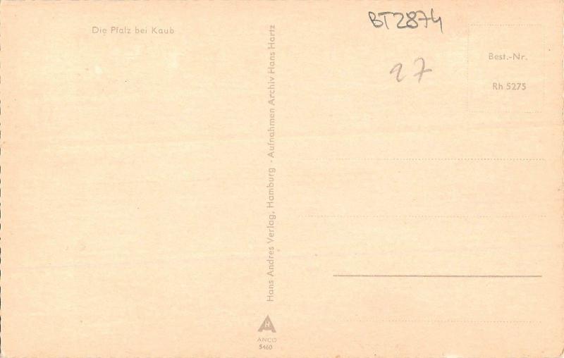 BT2874 Die Pfalz bei kaub        Germany