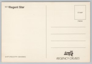 Ship~M/V Regent Star Bahama Registry~Continental Postcard 