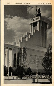 Vtg 1939 Italian Pavilion New York World's Fair NY Postcard