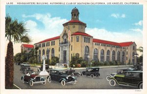 Los Angeles California 1930s Postcard Headquarters Automobile Club Southern CA