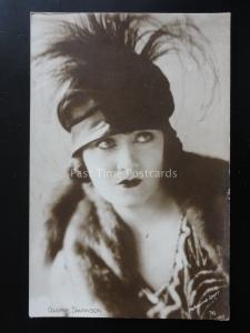 Actress GLORIA SWANSON - Old RP Postcard by Melbourne Spur 76