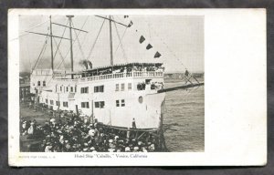 dc1802 - VENICE Ca c1900-03 Hotel Ship CABRILLO. Steamer. Postcard