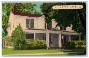 c1950's Motor Rest Madison Street Huntsville Alabama AL Vintage Postcard