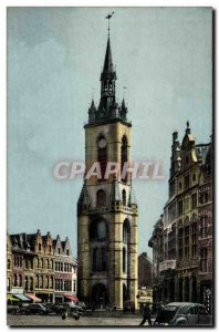 Belgie Belgium Tournai Old Postcard The Belfry