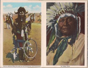Souvenir FOLDER, Cowboy & Indian Life of West, 1948, Rodeo, Curt Teich Linen