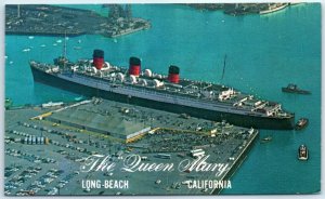 Postcard - The Queen Mary - Long Beach, California