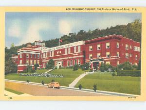 Unused Linen HOSPITAL SCENE Hot Springs National Park Arkansas AR J9479