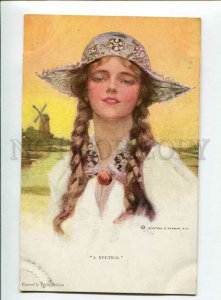 3134539 Neutral Charming Girl by Philip BOILEAU vintage R&N 752