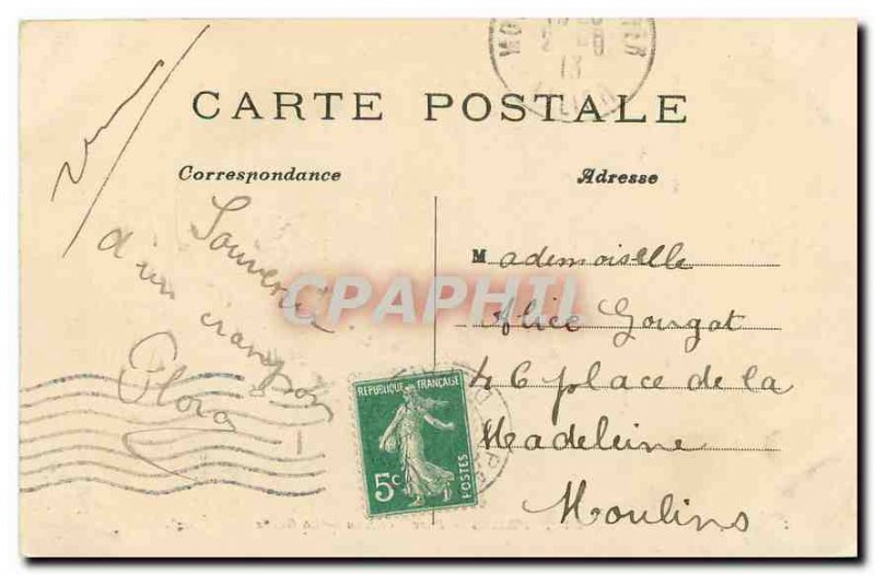 Old Postcard Paris Parc Monceau