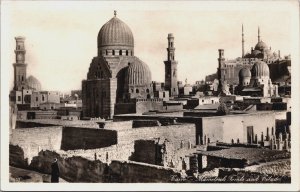 Egypt Cairo Mamelouk Tombs and Citadel Vintage RPPC C086