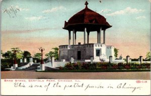 Illinois Chicago Garfield Park Band Stand 1908