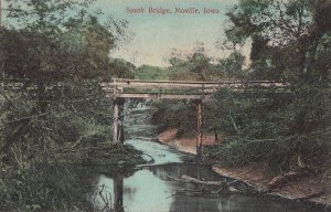 Postcard South Bridge Moville Iowa IA