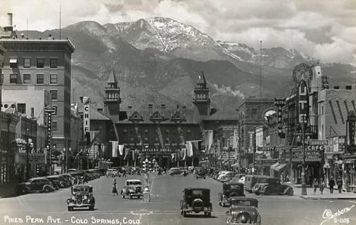 CO - Colorado Springs. Pikes Peak Avenue - RPPC