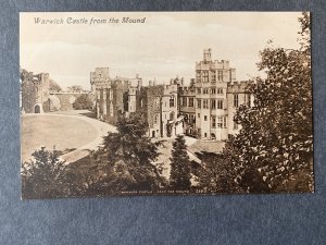 Warwick Castle From The Mound Warwick UK Litho Postcard H2040082045