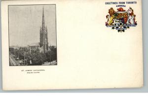 TORONTO ONTARIO St James Cathedral & Seal c1905 PC