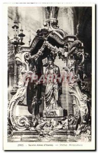 Postcard Old Ste Anne d Auray Miaculeuse Statue