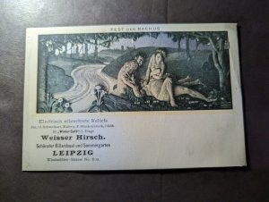 Mint Germany Postcard Weisser Hirsch Leipzig Bacchus Feast
