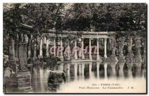 Paris Postcard Old Parc Monceau The Naunachie