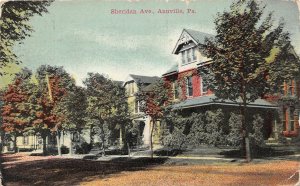 H37/ Annville Pennsylvania Postcard 1910 Sheridan Avenue Homes