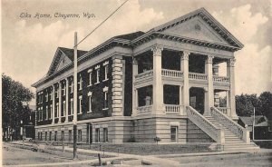 CHEYENNE, WY Wyoming  ELKS HOME~Fraternal Order Building  c1910's B&W Postcard